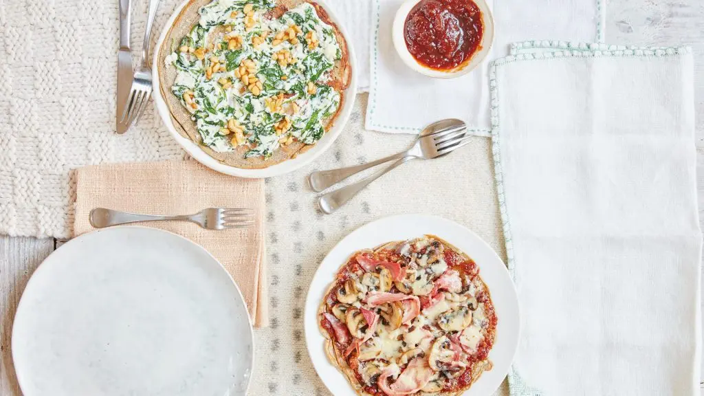 Ham, cheese and mushroom savoury pancake recipe