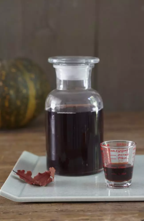 Cold-busting elderberry syrup