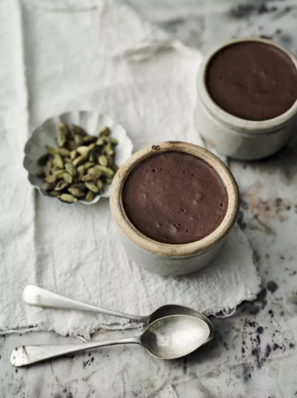Chocolate coconut mousse pots recipe