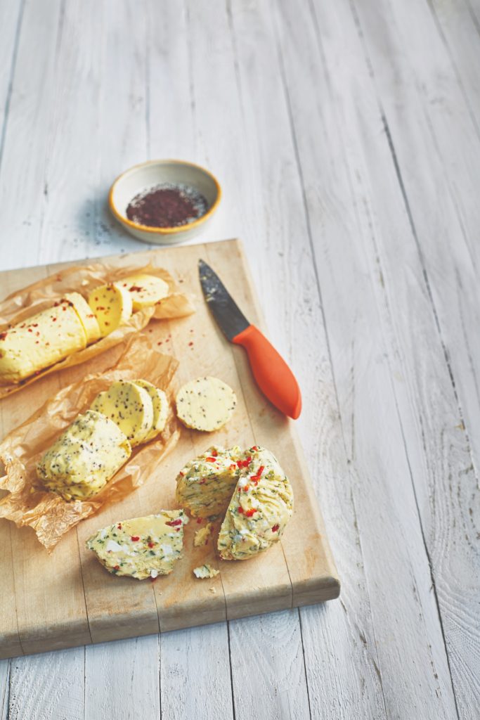 Chilli, lime and feta butter recipe