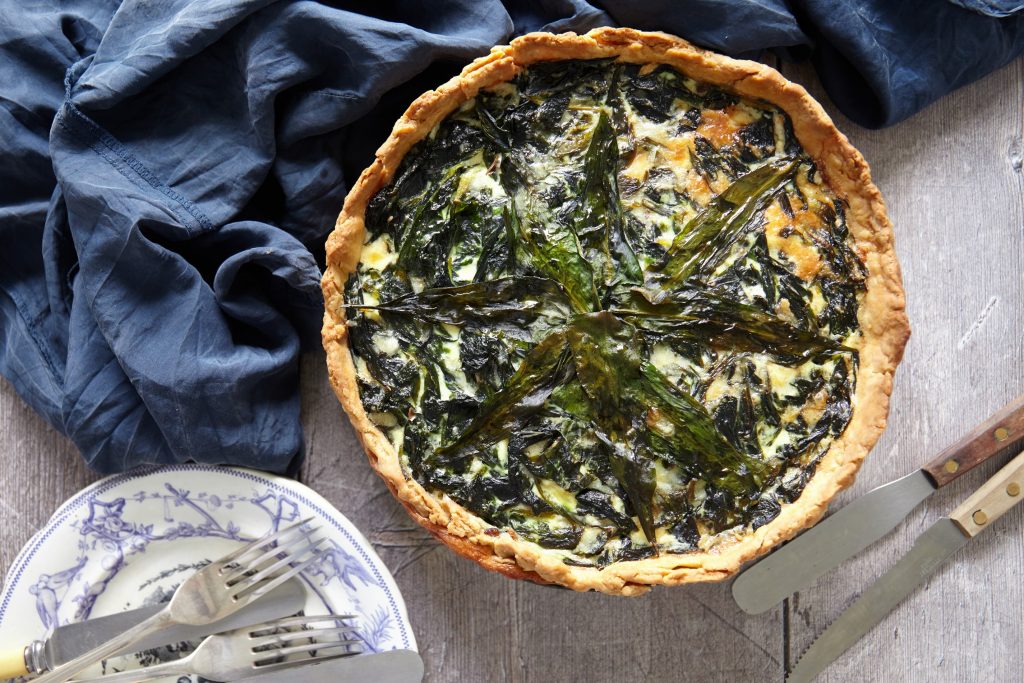 Wild garlic quiche recipe