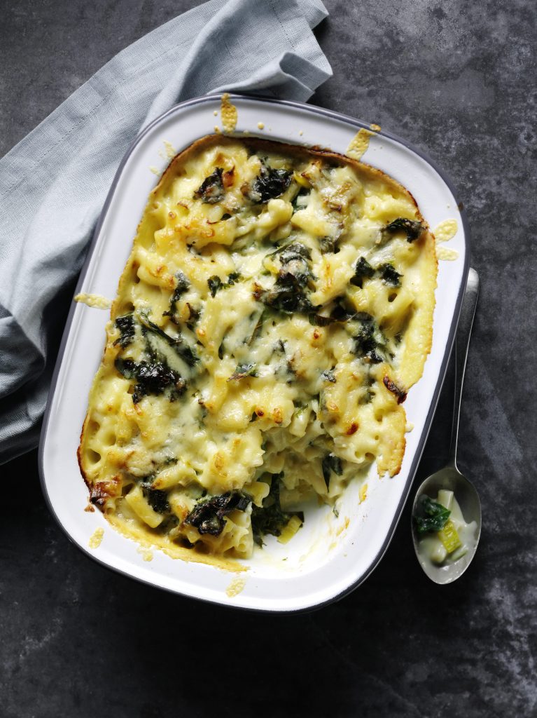 Macaroni cheese recipe with kale