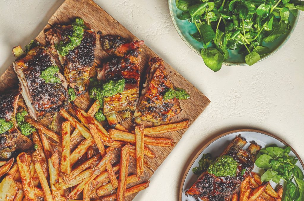 Crispy lamb breast recipe