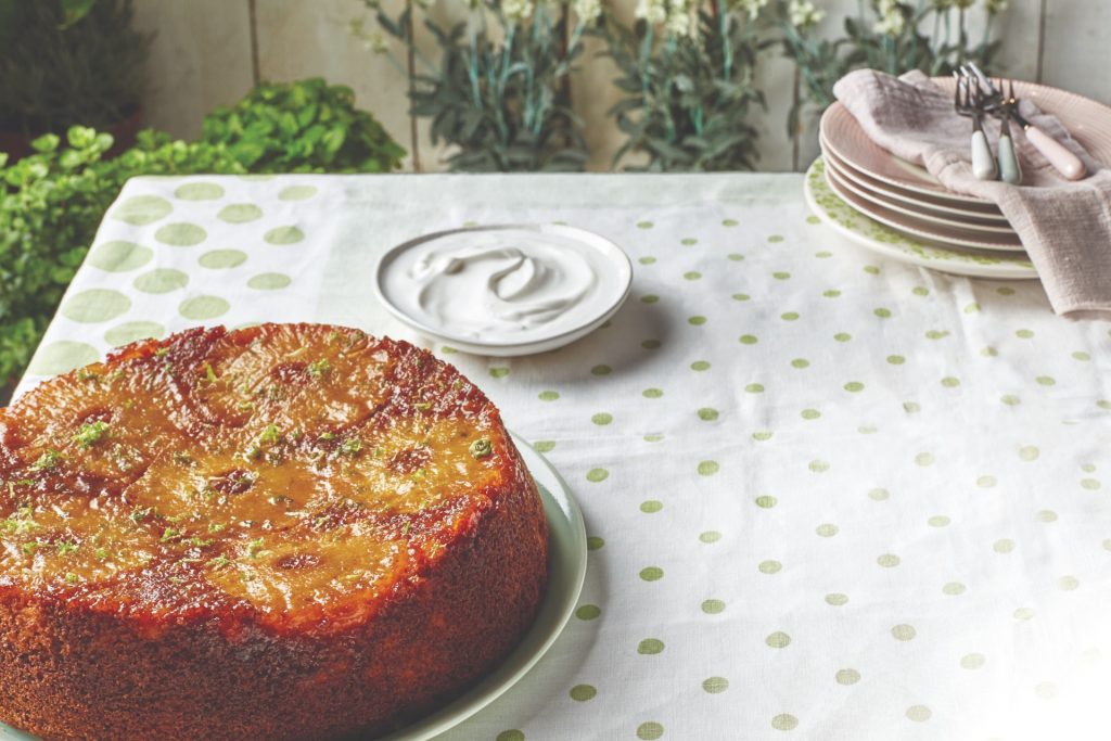 Summertime pineapple upside-down cake recipe