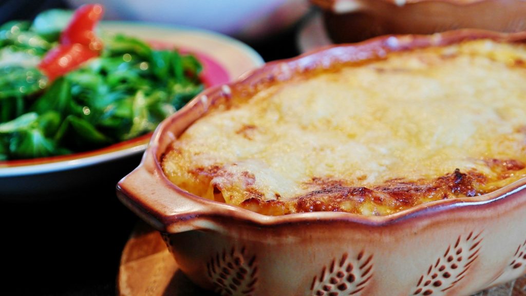 Vegetarian lasagne recipe with spinach and mushroom