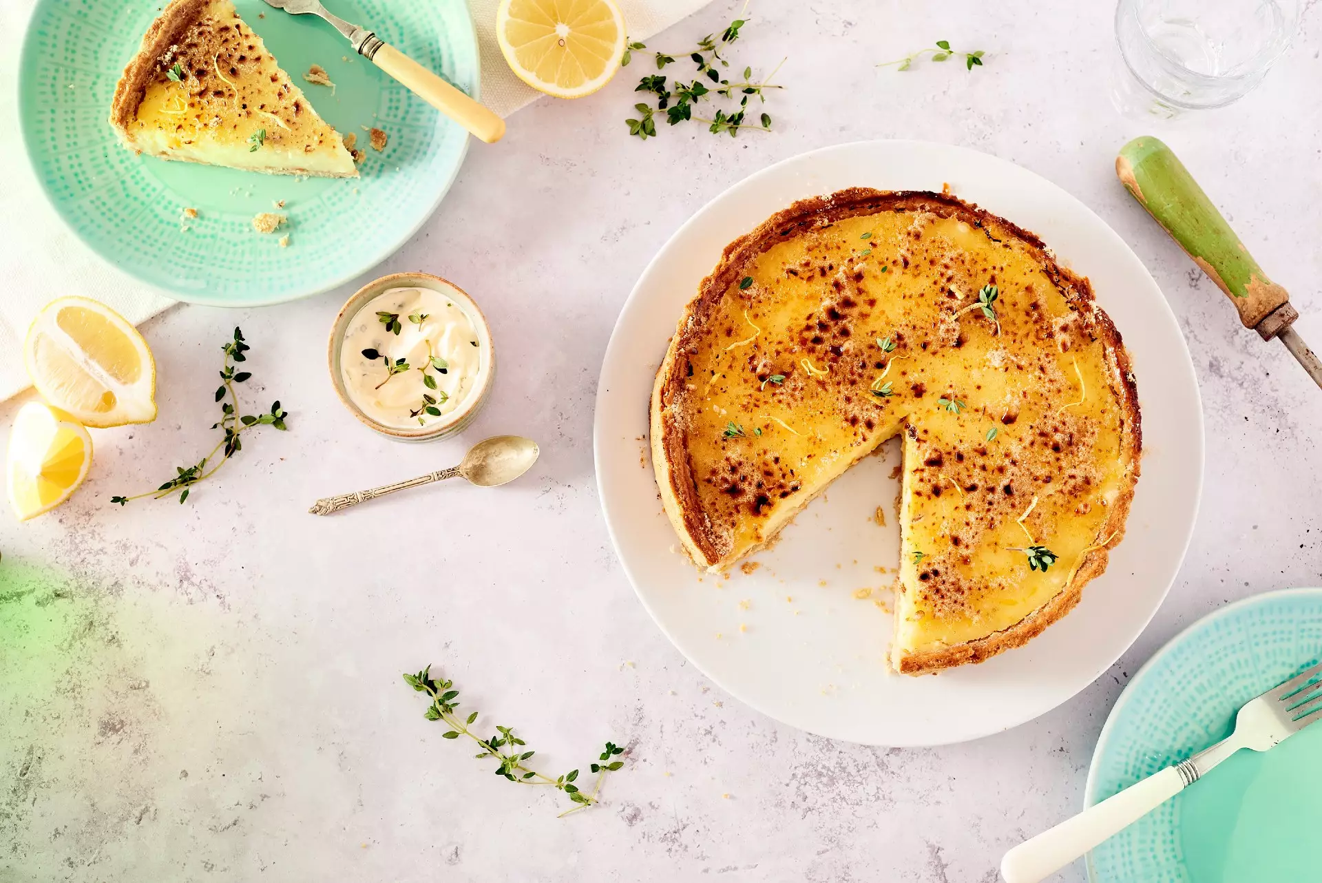 Ultimate lemon tart recipe with a burnt sugar topping