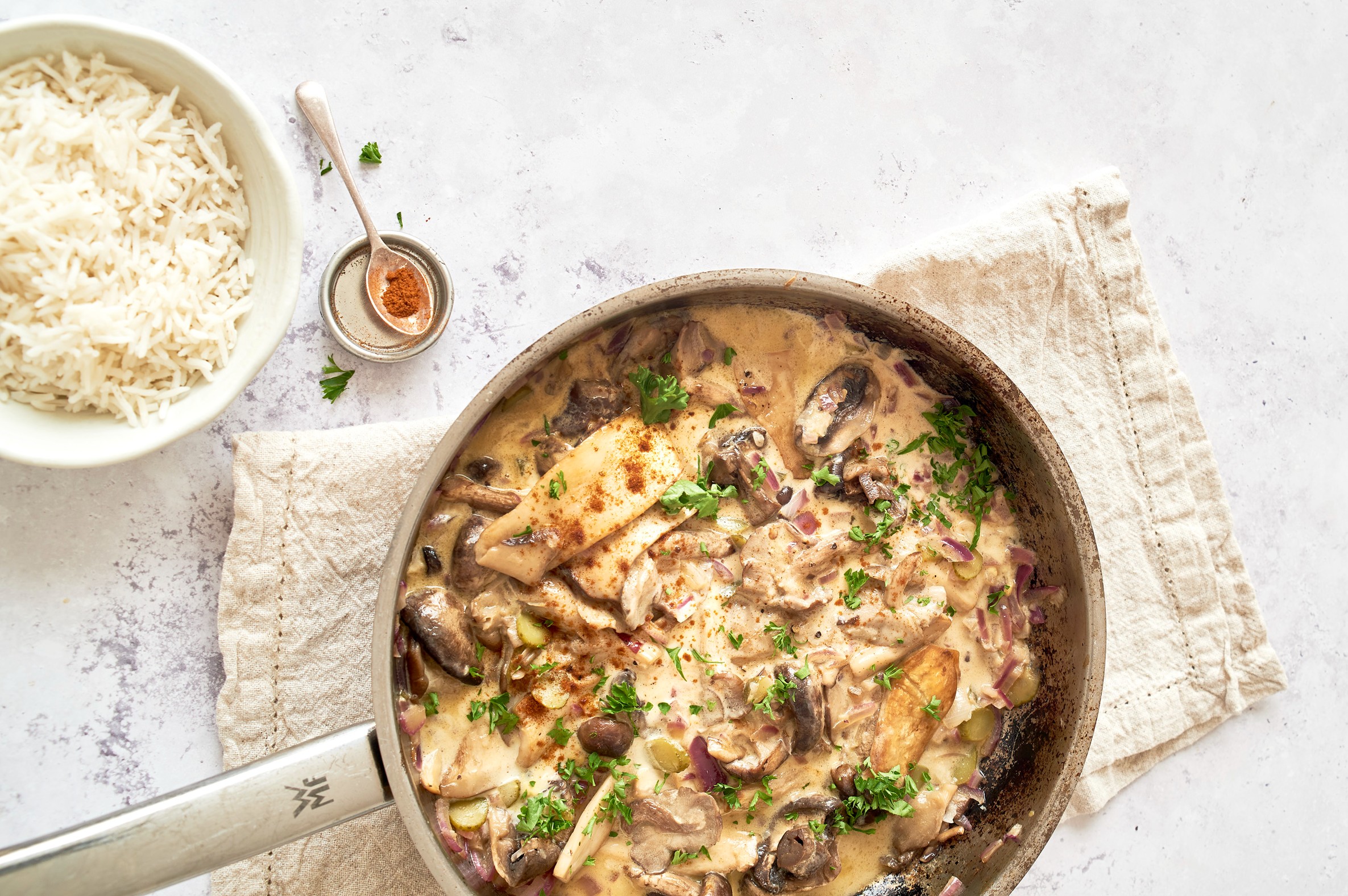 Super speedy mushroom stroganoff recipe
