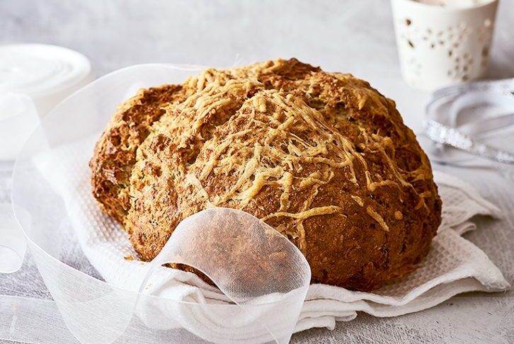 Cheddar and courgette soda bread recipe