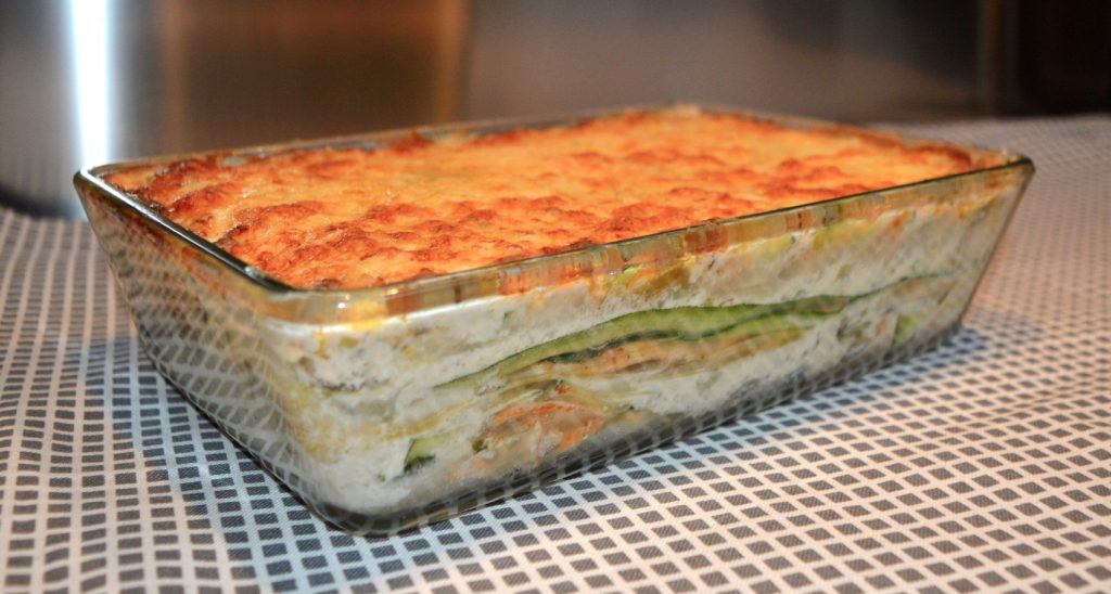 Tuna and courgette lasagne recipe