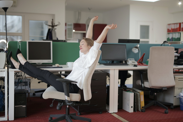 6 simple stretches to counter sitting down all day