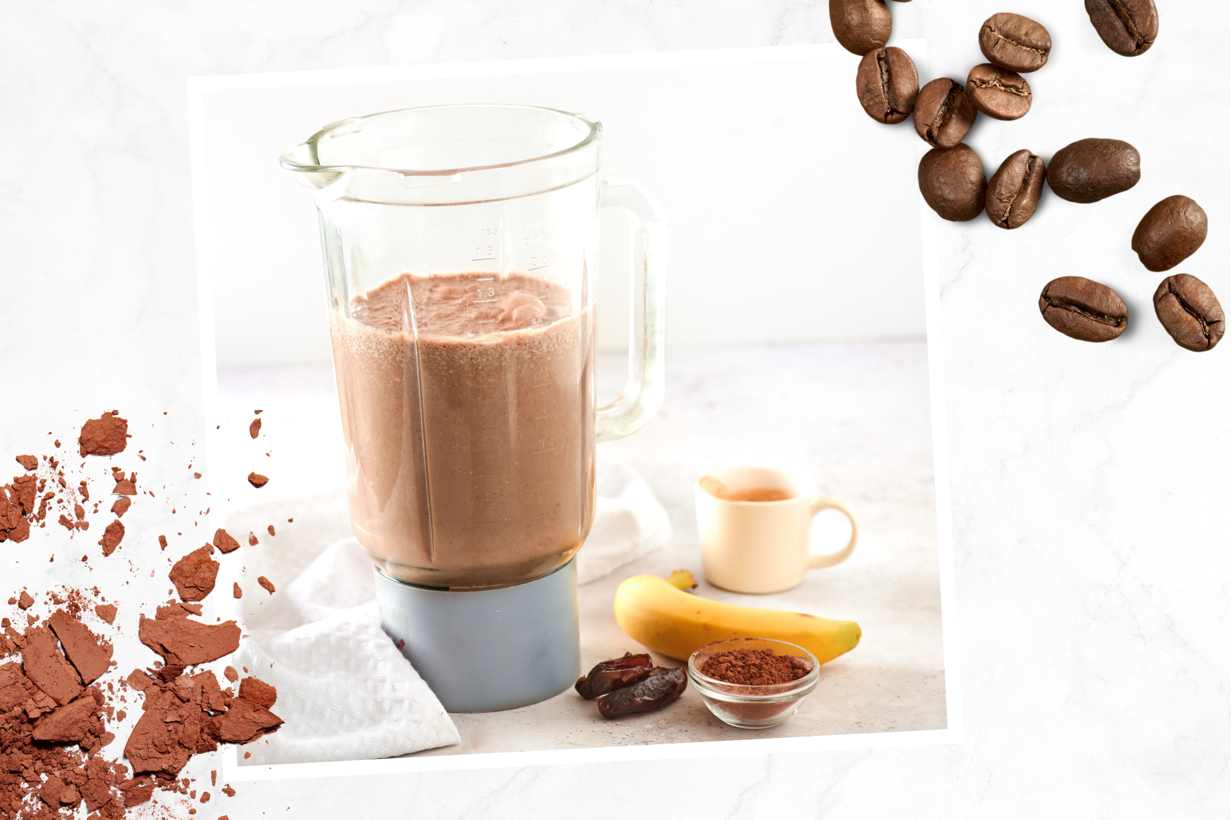 Start your day with our energy-boosting cacao protein smoothie